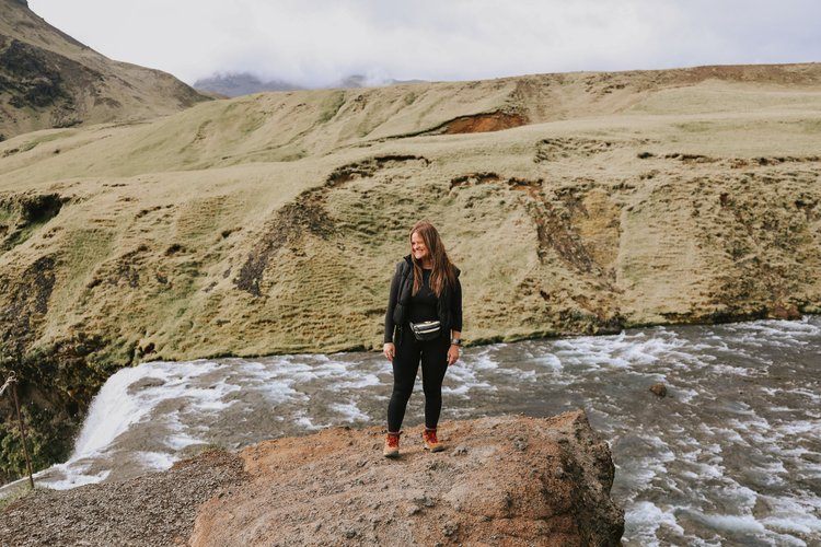 Midnight sun hike in Iceland