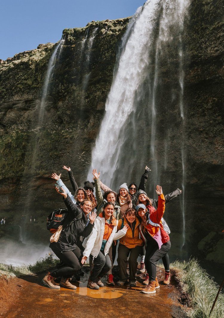 Group of women on the Iceland women's retreat