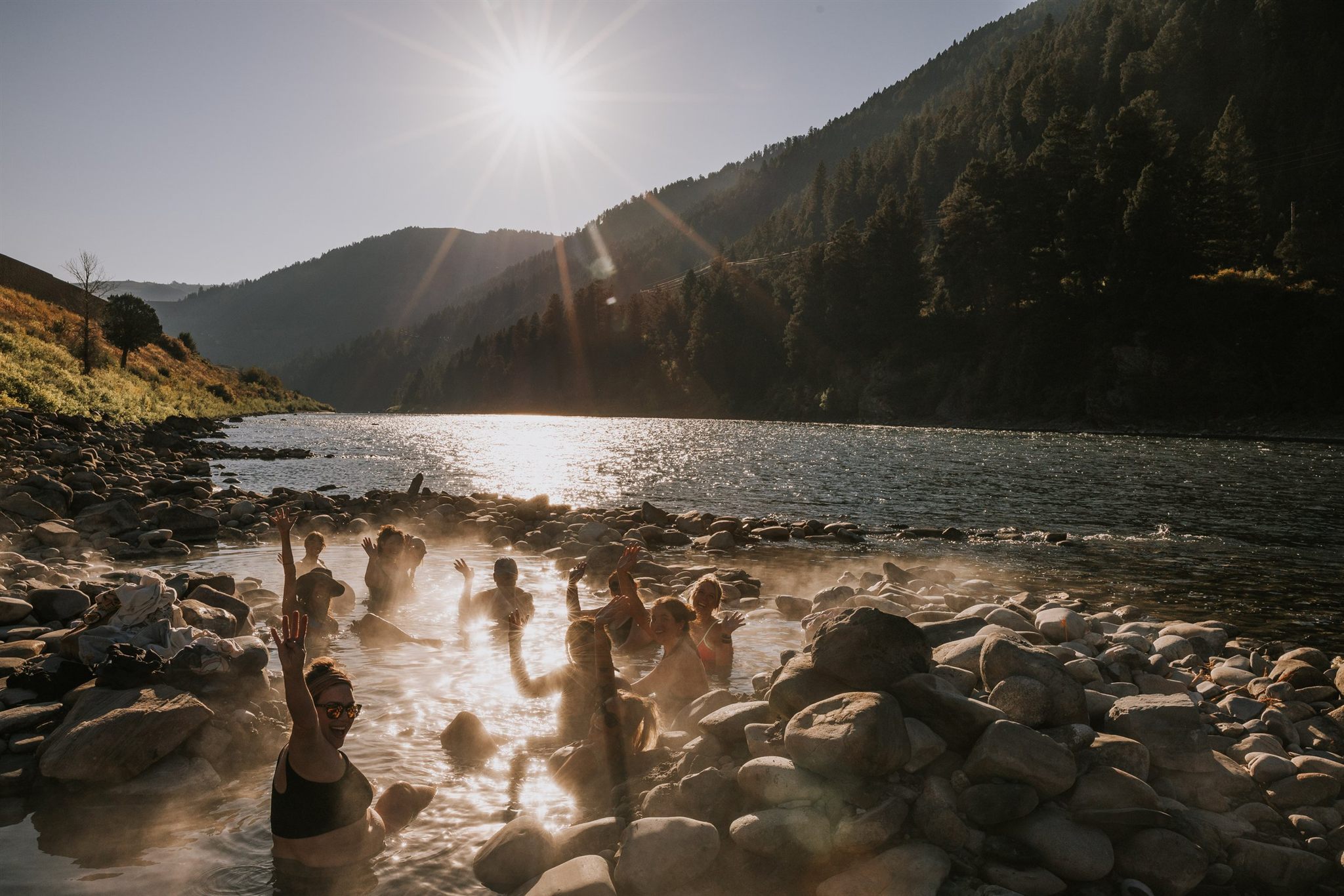 Road trip through Yellowstone National Park