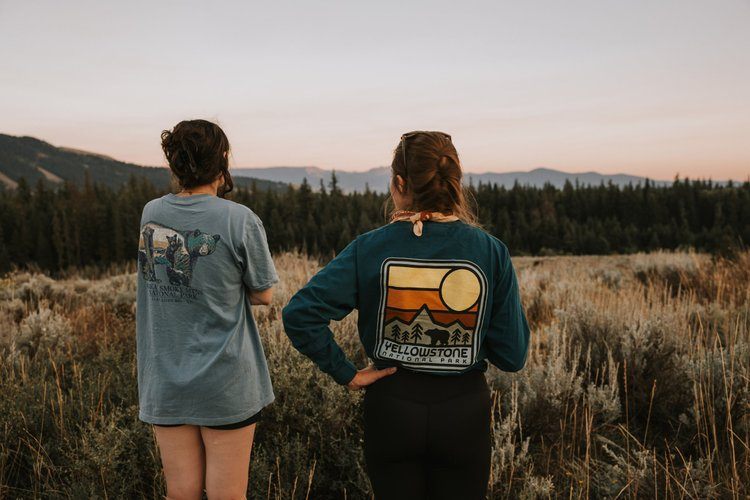 Campfire gathering at the Grand Tetons women's retreat