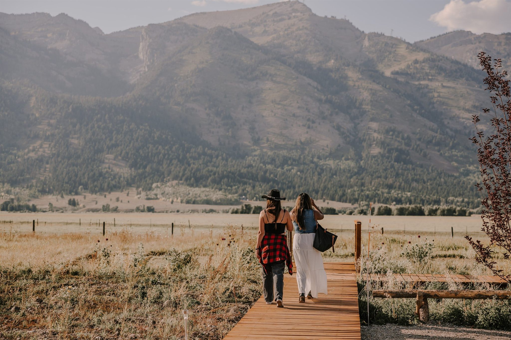 Hot springs soak under an open Wyoming sky on a women's retreat