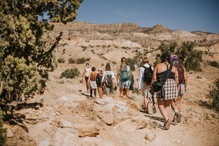 Group of women on the Santa Fe women's retreat