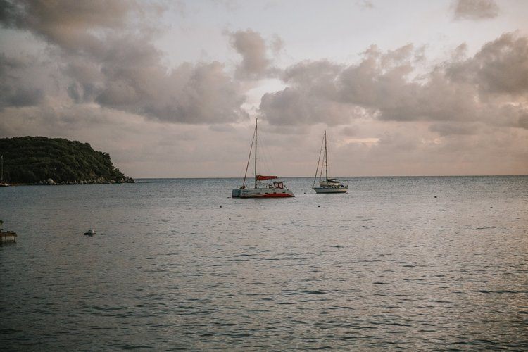 Sunrise yoga session at the women's retreat in Vieques, Puerto Rico, photographed by Lindsey O