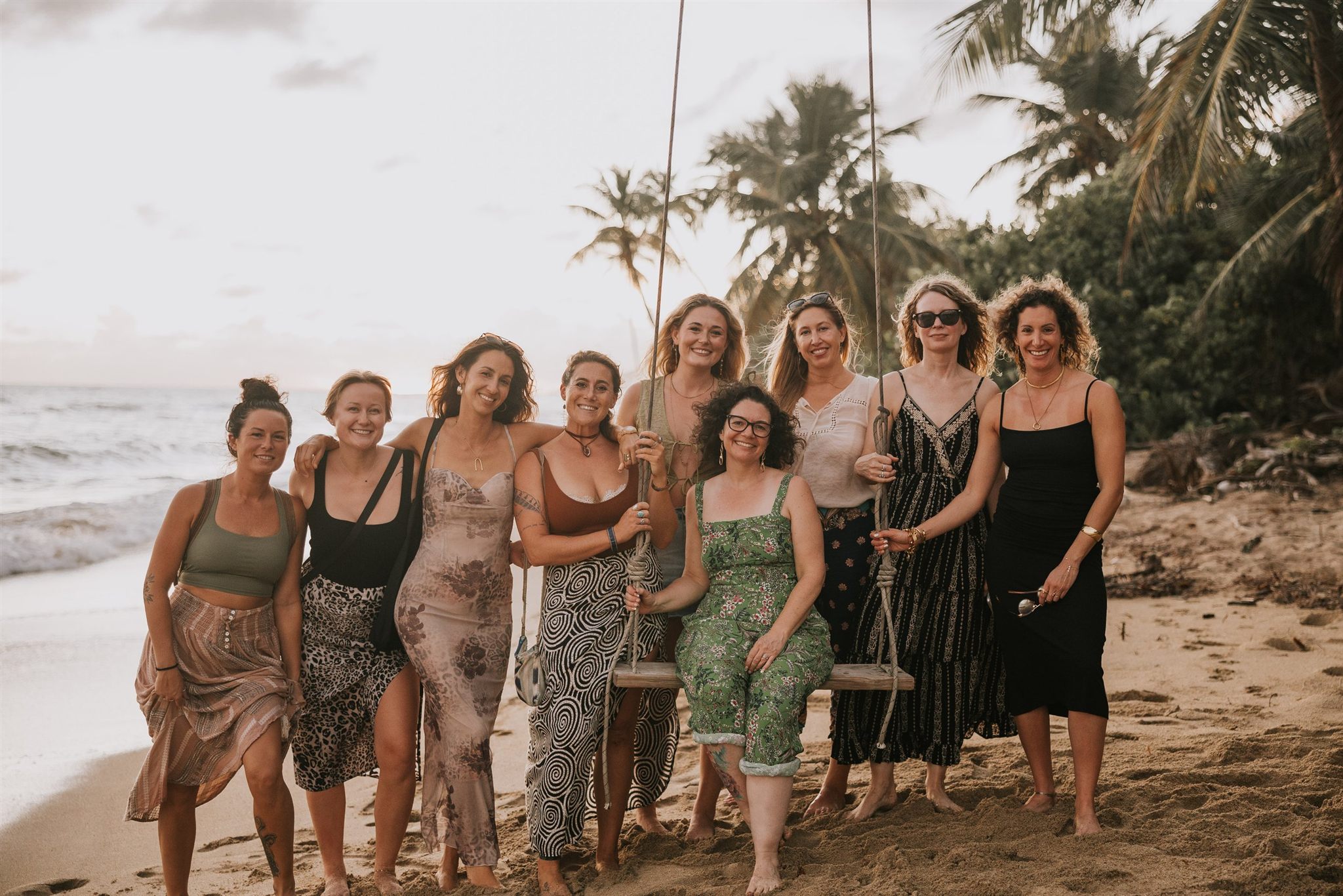 Janzu water therapy in the warm Caribbean ocean at the Vieques retreat
