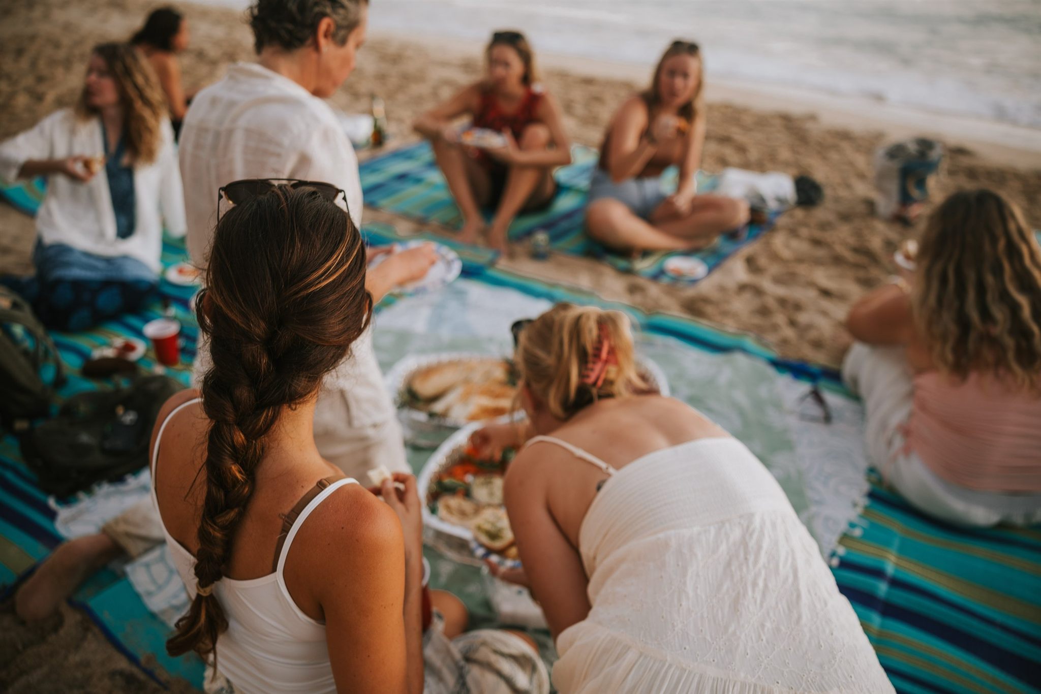 Janzu water therapy in the warm Caribbean ocean at the Vieques retreat