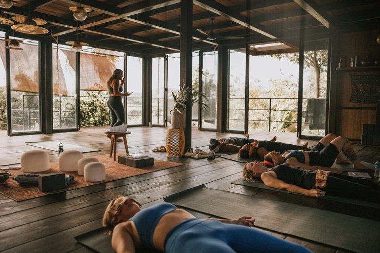 Women's circle gathering during the Ember and Solis retreat in Vieques