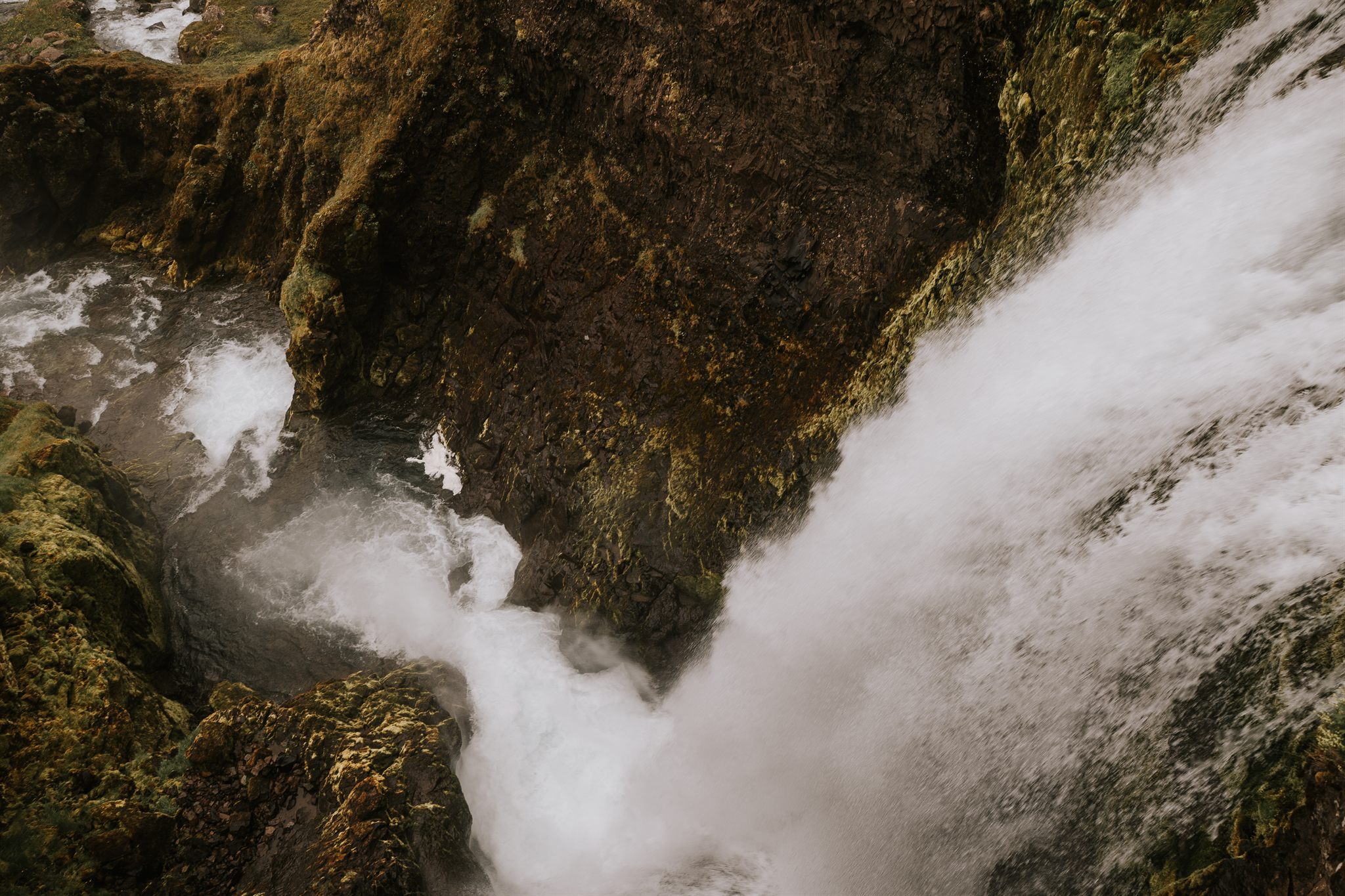 Dramatic Icelandic scenery under a bright summer sky