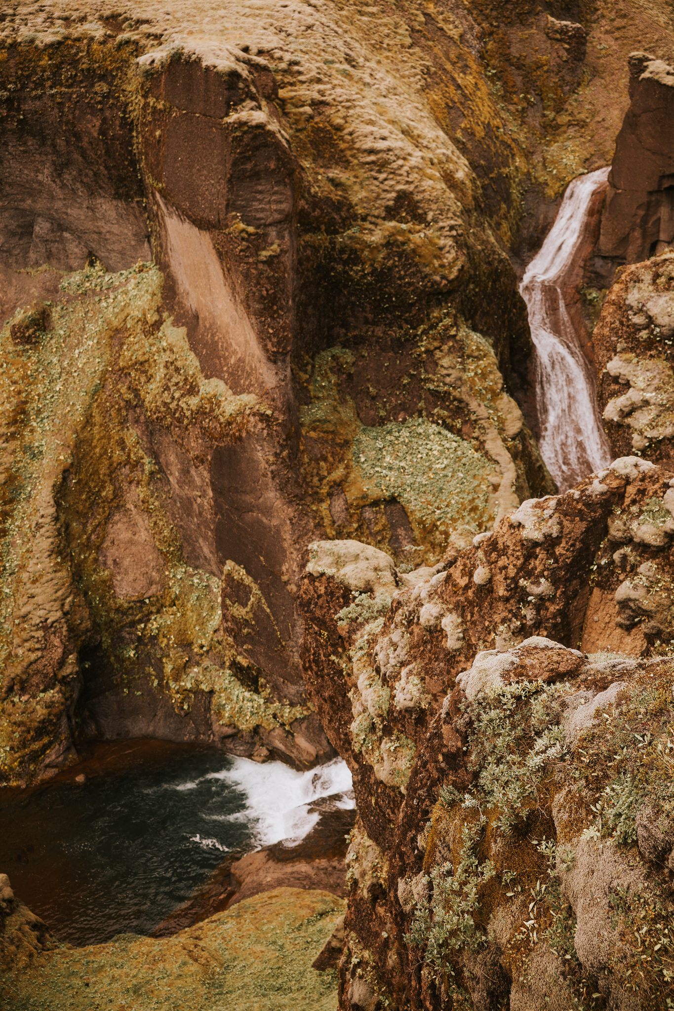 Waterfall on Iceland's south coast