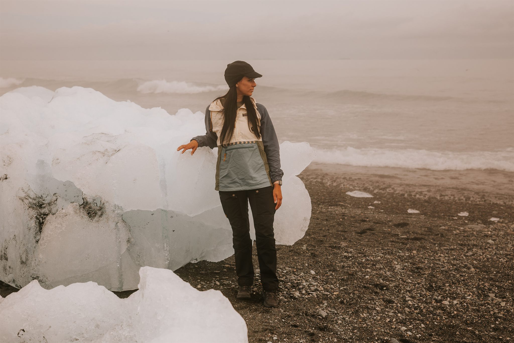 Group of women exploring southern Iceland