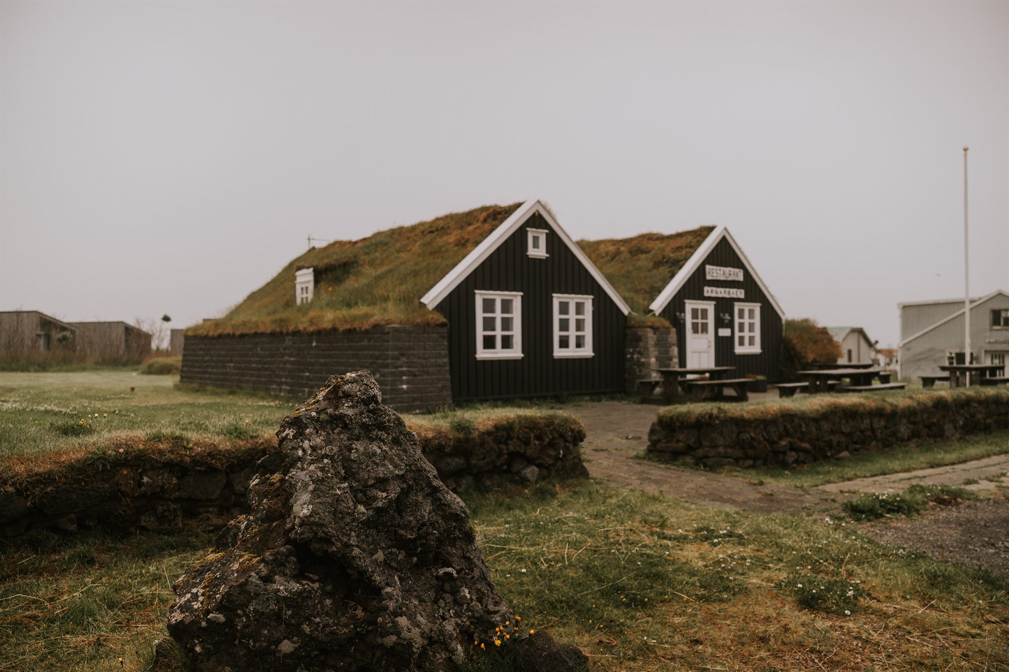 Women gathered outdoors on the Iceland summer retreat