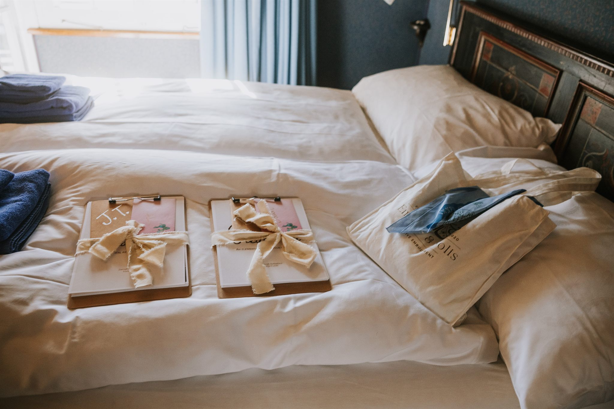 Handmade paper and pressed flowers at a creative retreat