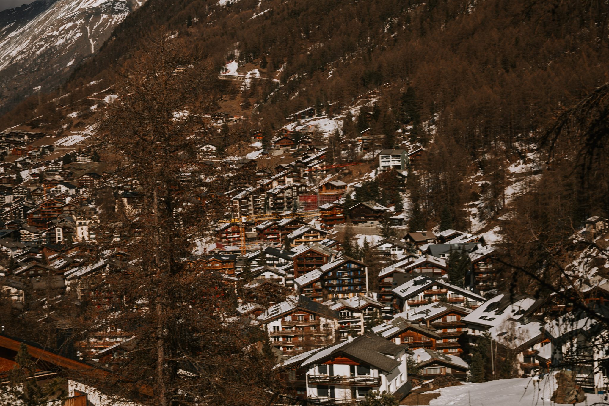 The Matterhorn seen from Zermatt Switzerland