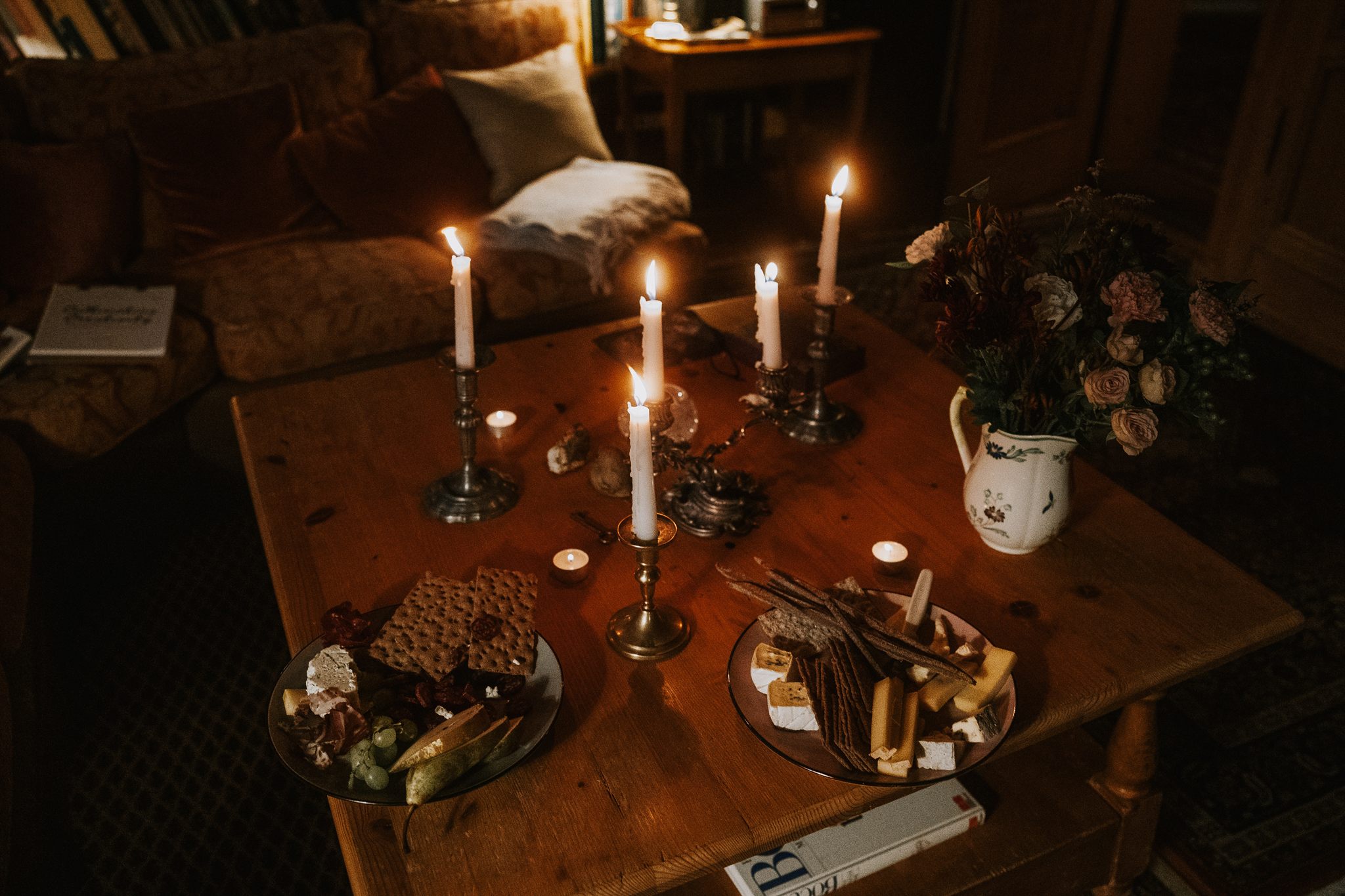 Swiss fondue dinner on a women's retreat in Zermatt