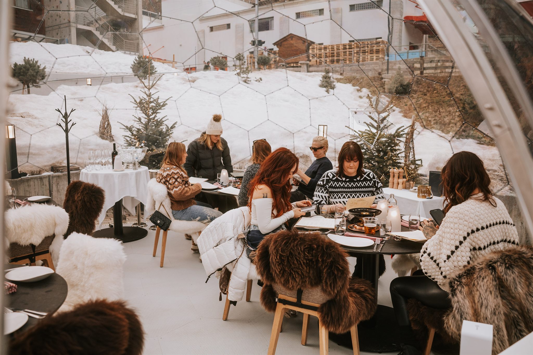 Group of women at the Zermatt women's retreat