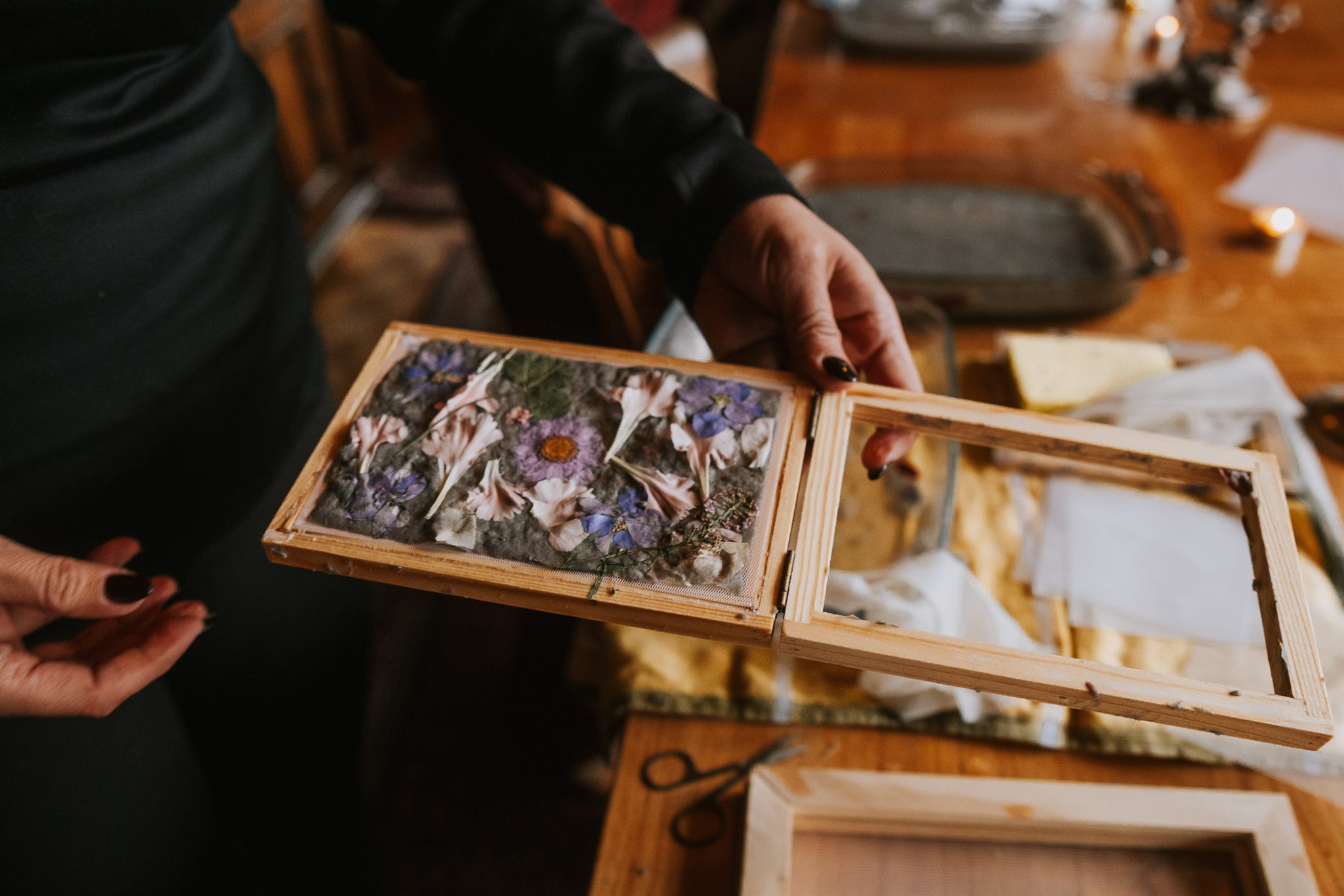 Women writing and creating together at a Zermatt retreat
