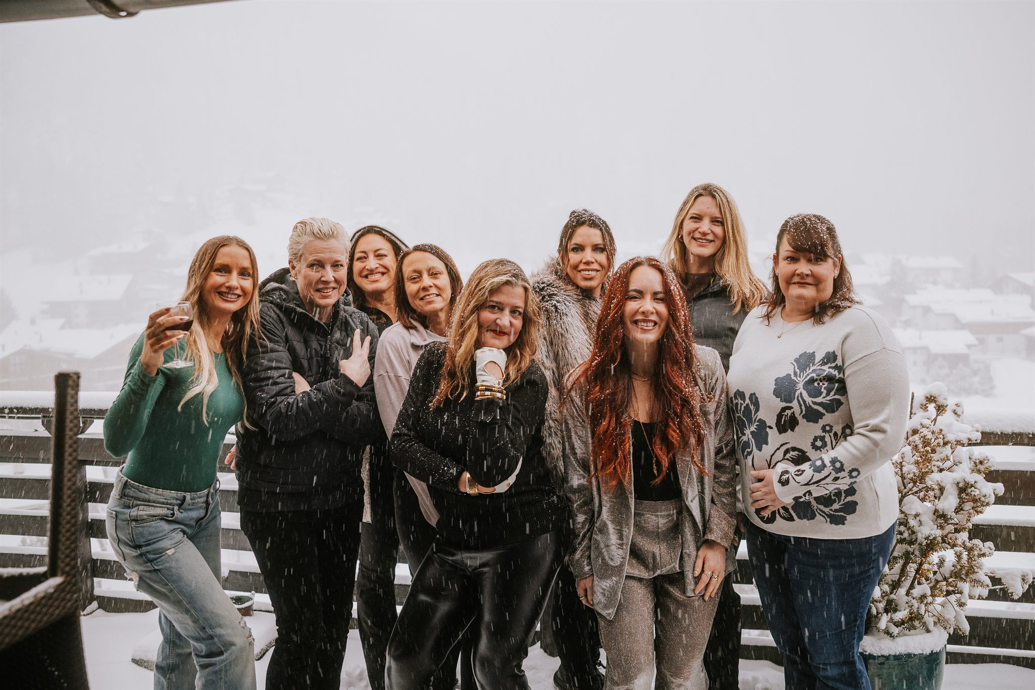 Women writing and creating together at a Zermatt retreat