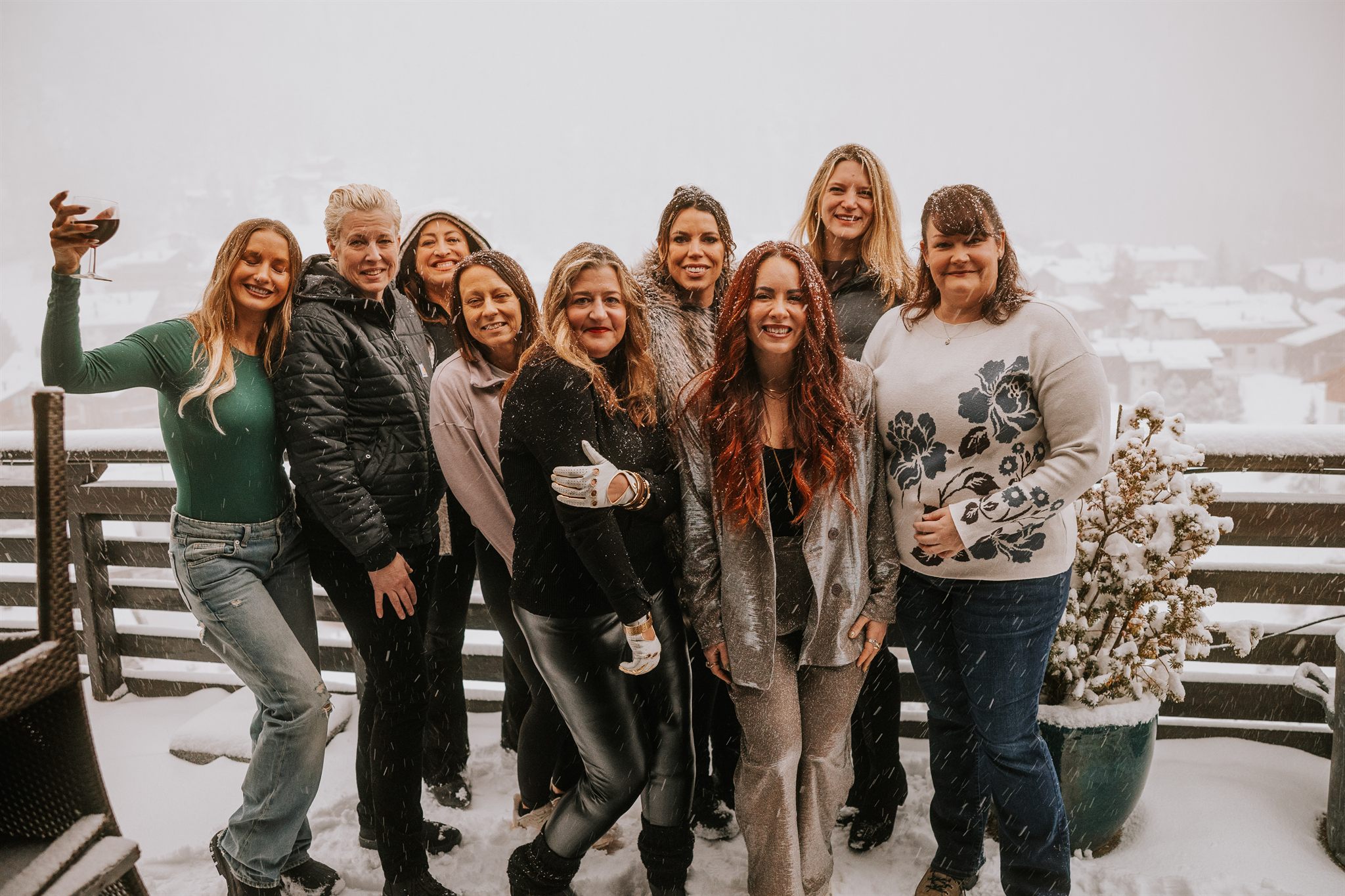 Group of women at the Zermatt women's retreat