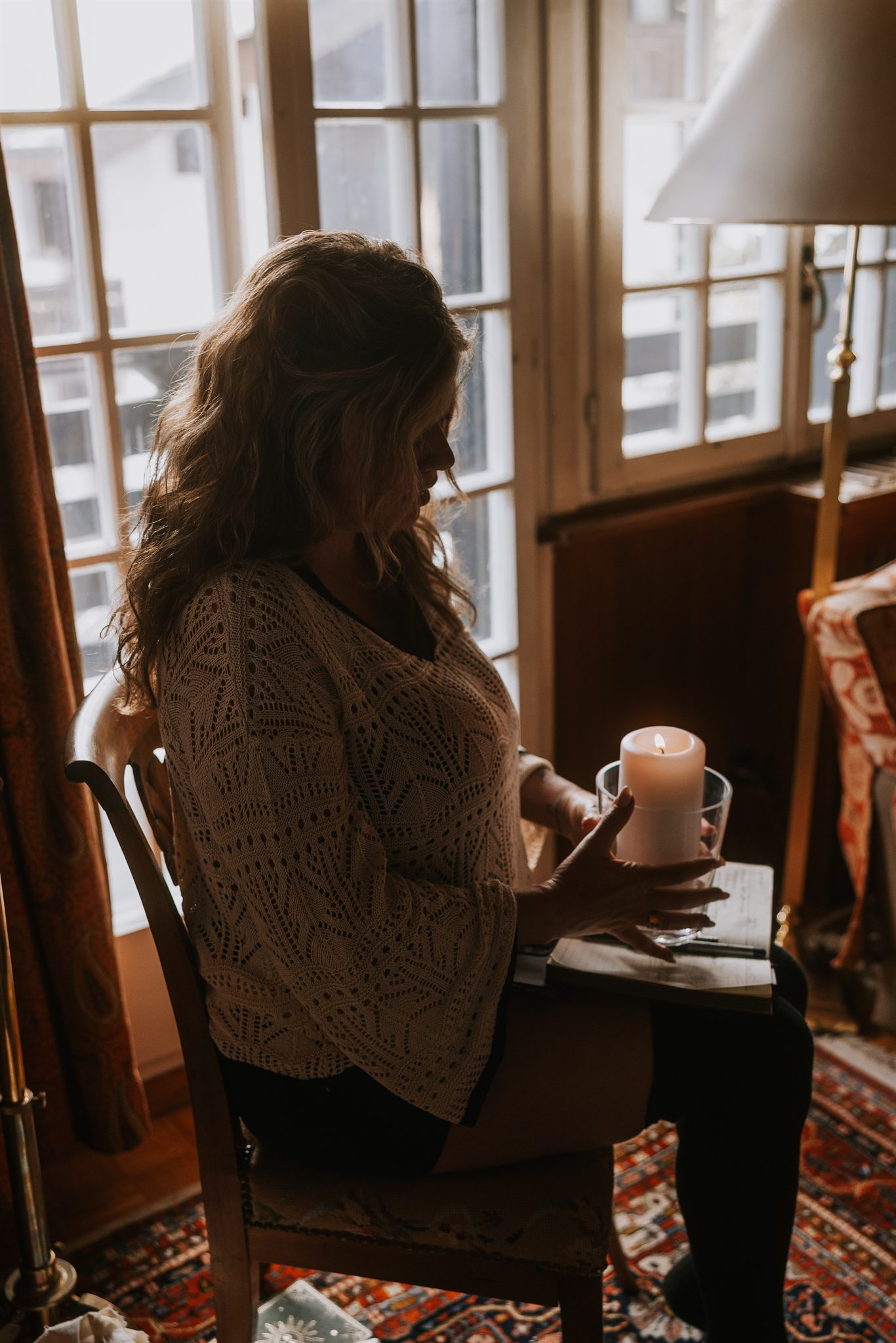 Guided morning writing at a Zermatt women's retreat