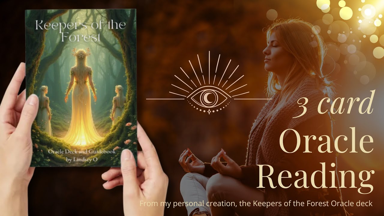 Three card oracle card reading for uncertain times by Lindsey O